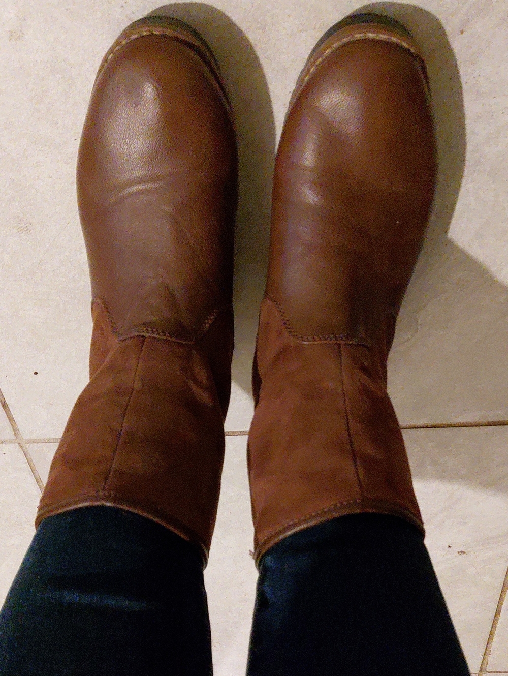 Nautica Brown Mid-Calf Cozy Winter Boots